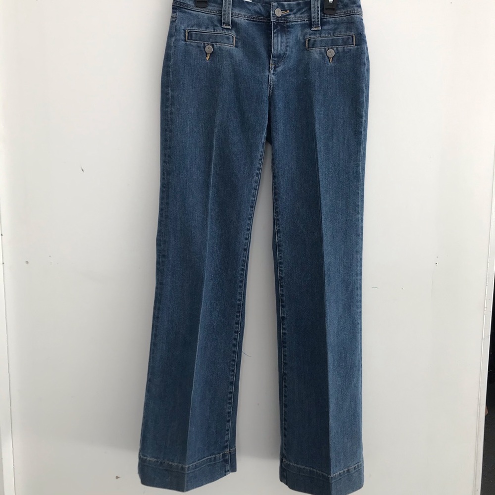 Anthro Pilcro and The Letterpress Wide Leg Jeans